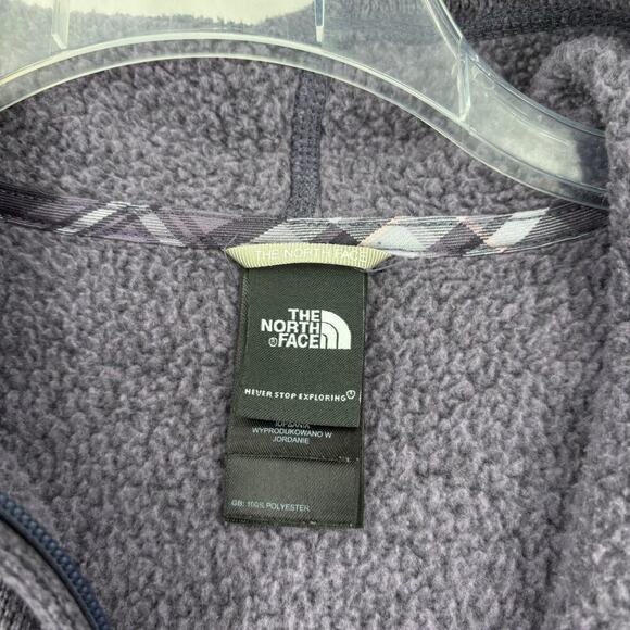 The North Face Crescent Sunset Sweater Knit Jacket Full Zip Purple Women's S - Picture 3 of 13